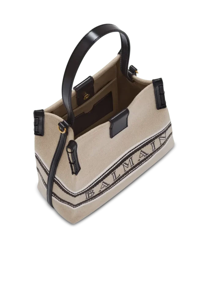 Release Bucket bag in canvas and calfskin