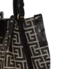 Release Bucket bag in jacquard and calfskin