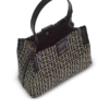 Release Bucket bag in jacquard and calfskin