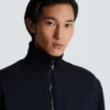Reversible monogrammed bomber jacket