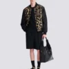 Reversible printed bomber jacket with Chaînes pattern Reversible printed bomber jacket with Chaînes pattern