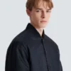Reversible printed bomber jacket with Chaînes pattern Reversible printed bomber jacket with Chaînes pattern