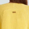 Ribbed knit bolero cardigan