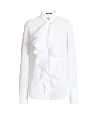 Ruffled poplin shirt Ruffled poplin shirt