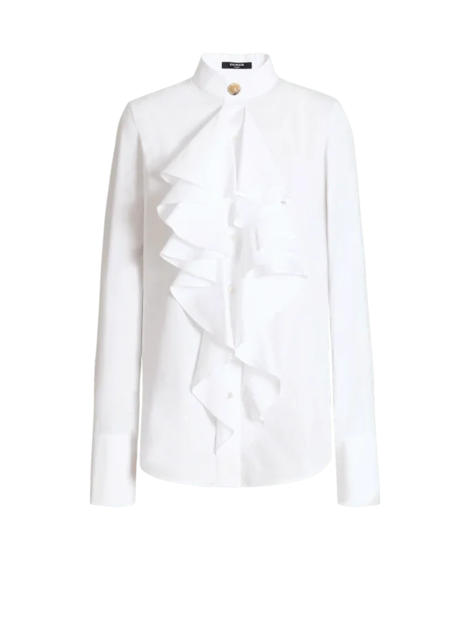 Ruffled poplin shirt Ruffled poplin shirt