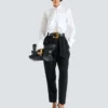 Ruffled poplin shirt Ruffled poplin shirt