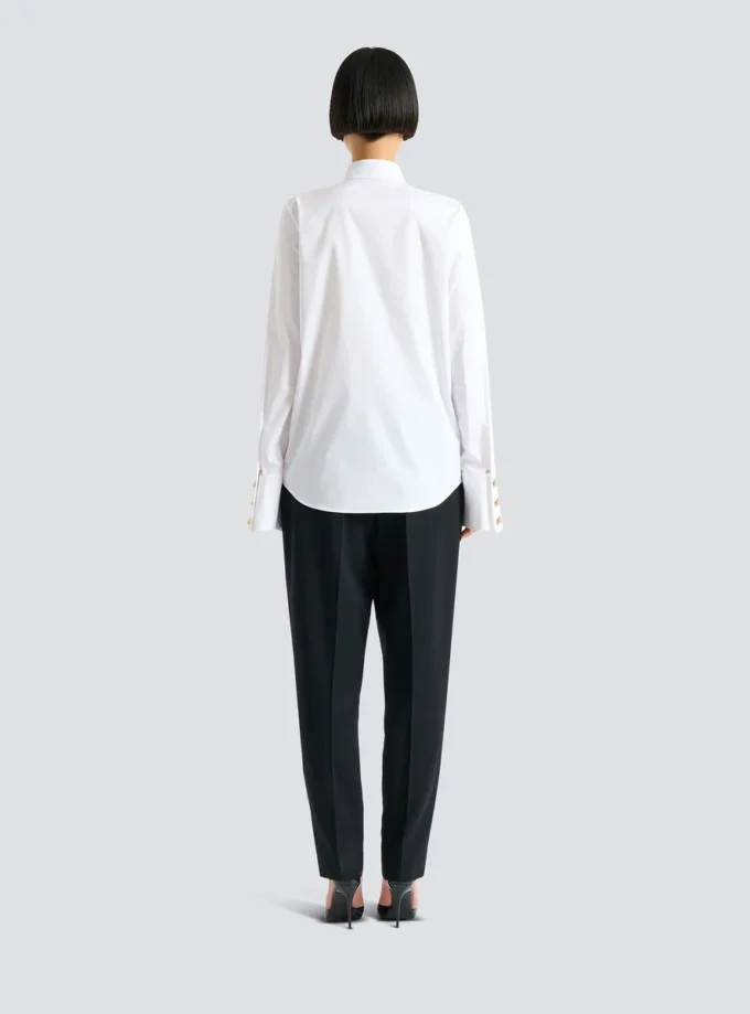 Ruffled poplin shirt Ruffled poplin shirt
