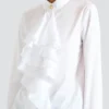 Ruffled poplin shirt Ruffled poplin shirt