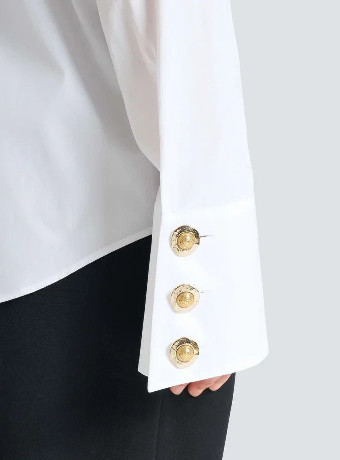 Ruffled poplin shirt Ruffled poplin shirt