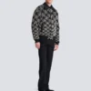 Satin bomber jacket with crystal embroidery Satin bomber jacket with crystal embroidery