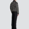 Satin bomber jacket with crystal embroidery Satin bomber jacket with crystal embroidery
