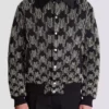 Satin bomber jacket with crystal embroidery Satin bomber jacket with crystal embroidery