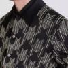 Satin bomber jacket with crystal embroidery Satin bomber jacket with crystal embroidery