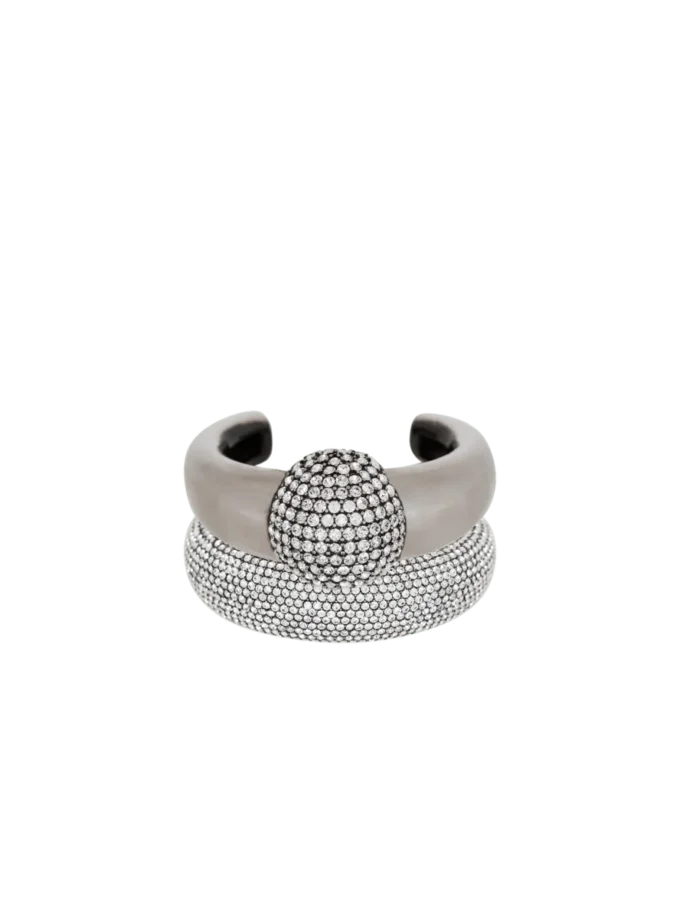 Set of piercing bangle bracelets