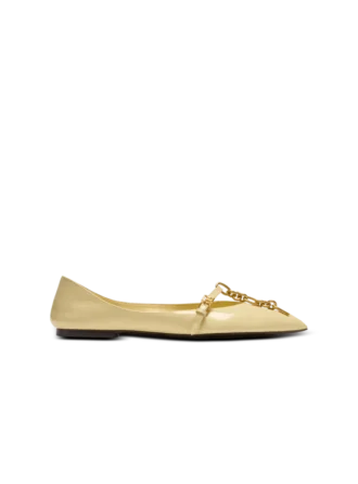 Shiny lambskin Sync ballet flats