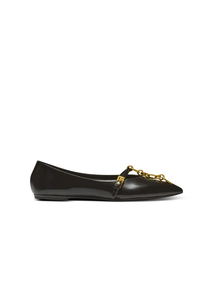 Shiny lambskin Sync ballet flats