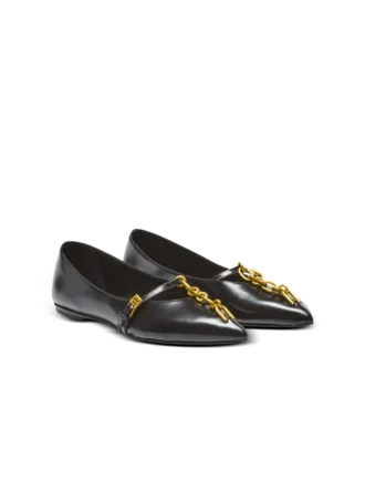 Shiny lambskin Sync ballet flats