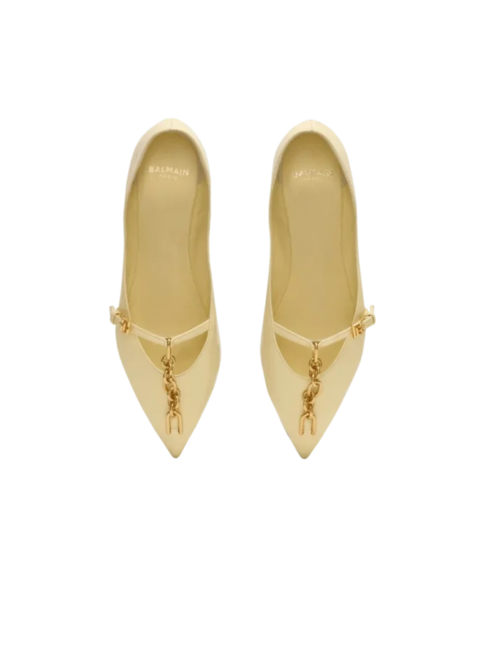 Shiny lambskin Sync ballet flats