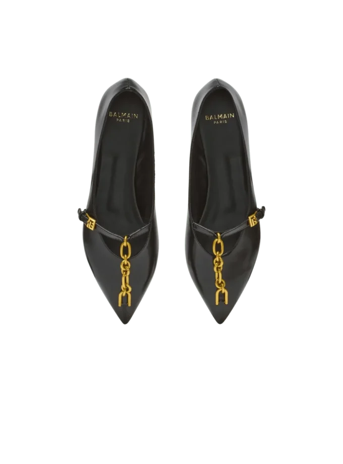 Shiny lambskin Sync ballet flats