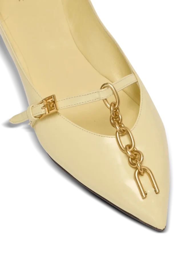 Shiny lambskin Sync ballet flats