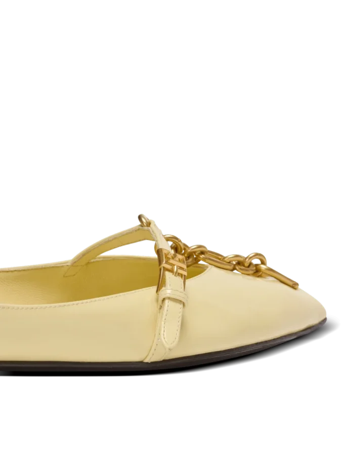 Shiny lambskin Sync ballet flats