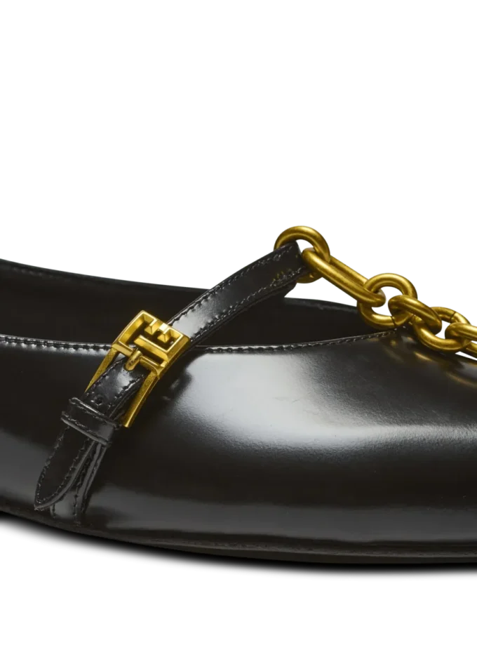 Shiny lambskin Sync ballet flats