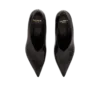 Shiny lambskin Wedge pumps