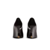 Shiny lambskin Wedge pumps