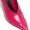 Shiny lambskin Wedge pumps