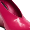Shiny lambskin Wedge pumps