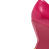Shiny lambskin Wedge pumps