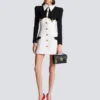 Short buttoned crepe dress Short buttoned crepe dress