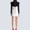 Short buttoned crepe dress Short buttoned crepe dress