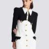 Short buttoned crepe dress Short buttoned crepe dress