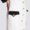 Short buttoned crepe dress Short buttoned crepe dress