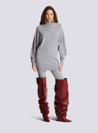 Short cashmere jumper dress