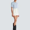 Short cotton canvas skirt Short cotton canvas skirt