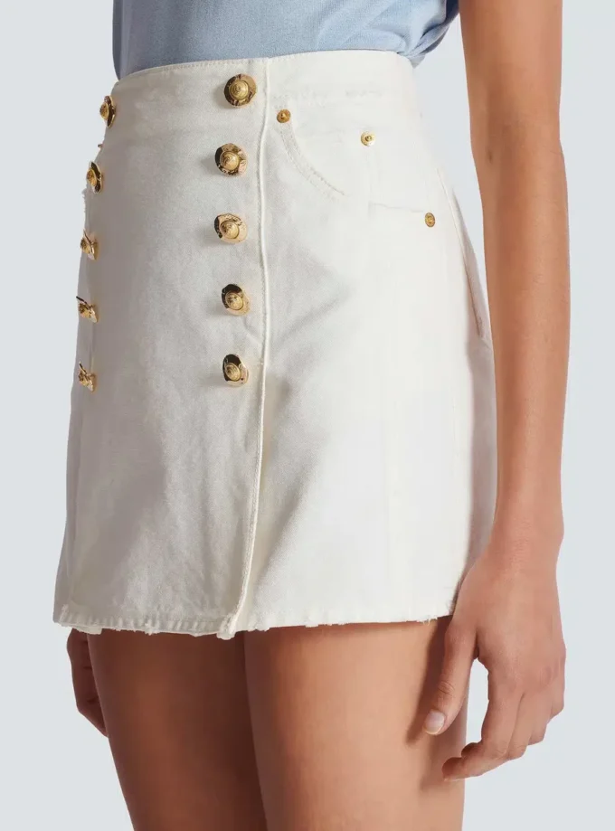 Short cotton canvas skirt Short cotton canvas skirt