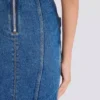 Short denim skirt with belt Short denim skirt with belt