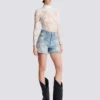Short Diamond denim shorts Short Diamond denim shorts