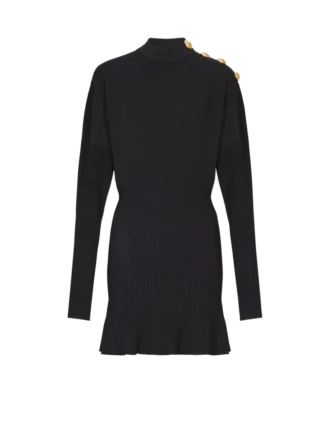 Short flared knit dress