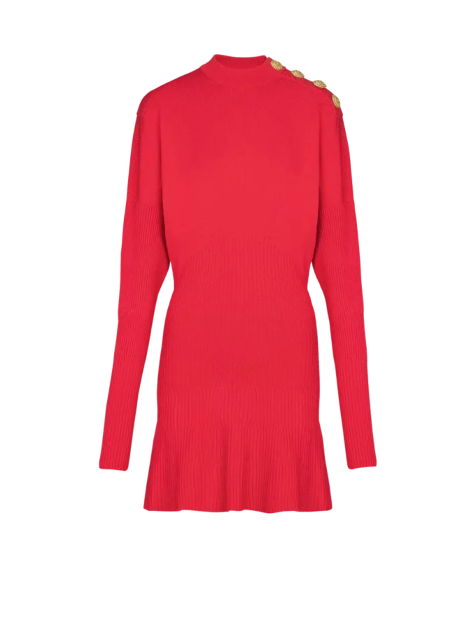 Short flared knit dress Short flared knit dress