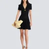 Short flared knit dress Short flared knit dress