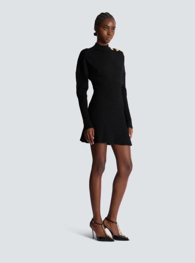 Short flared knit dress Short flared knit dress