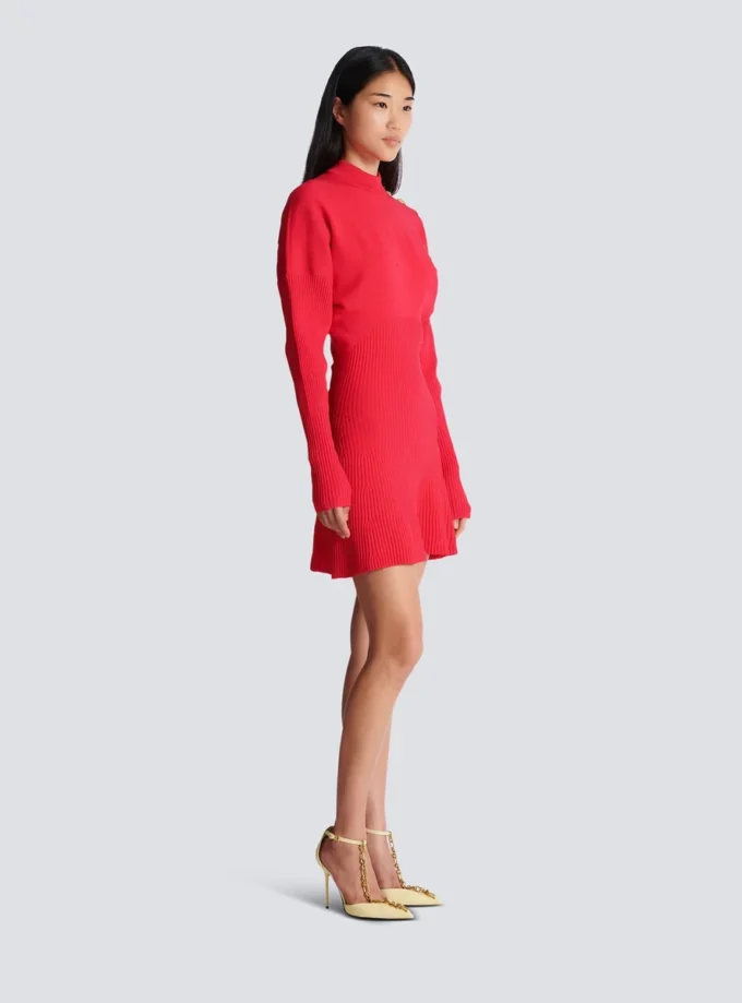 Short flared knit dress Short flared knit dress
