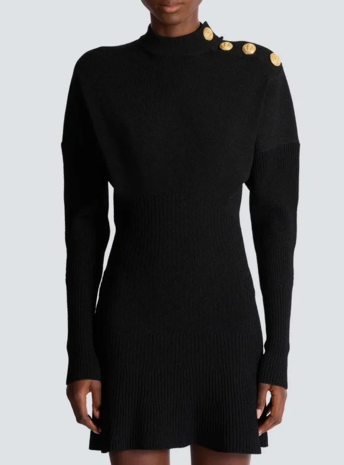 Short flared knit dress Short flared knit dress
