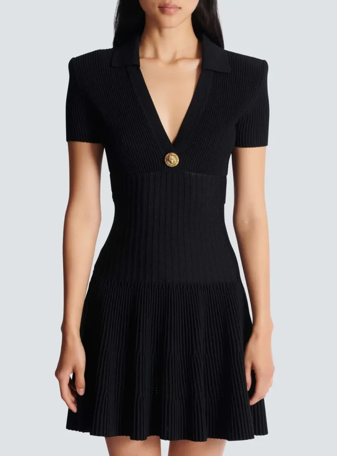 Short flared knit dress Short flared knit dress