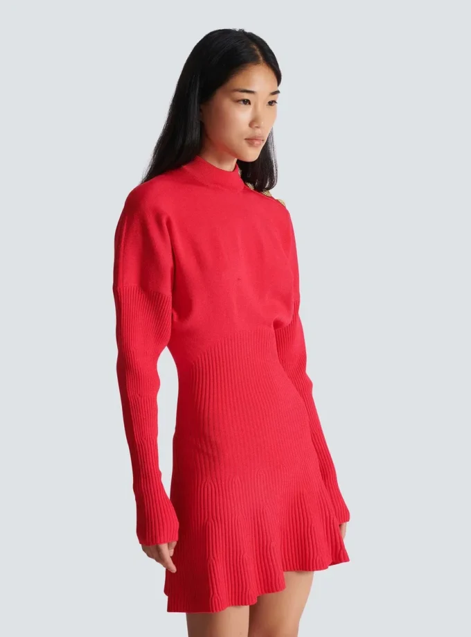 Short flared knit dress Short flared knit dress