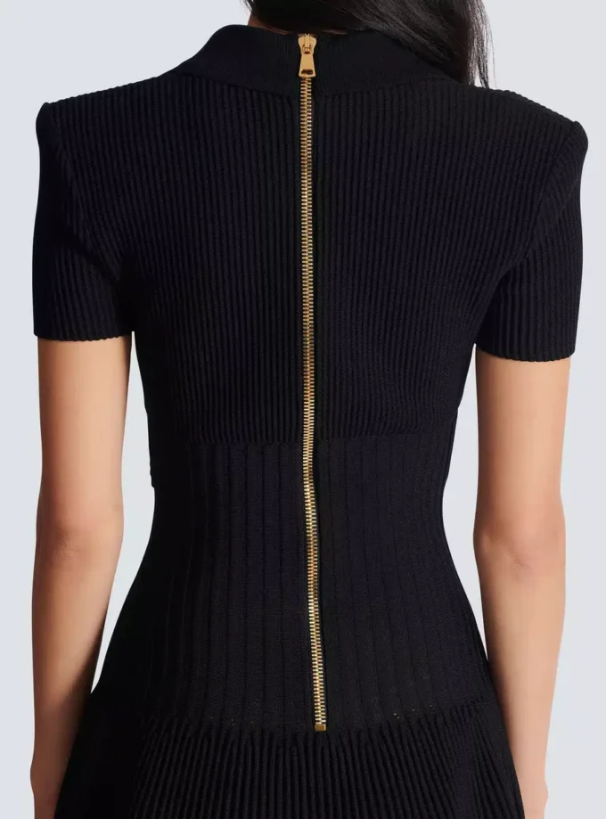 Short flared knit dress Short flared knit dress