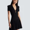 Short flared knit dress Short flared knit dress